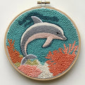 Punch Needle Kit for Beginners – Dolphin Punch Stitching Kit for Adults by Unknown