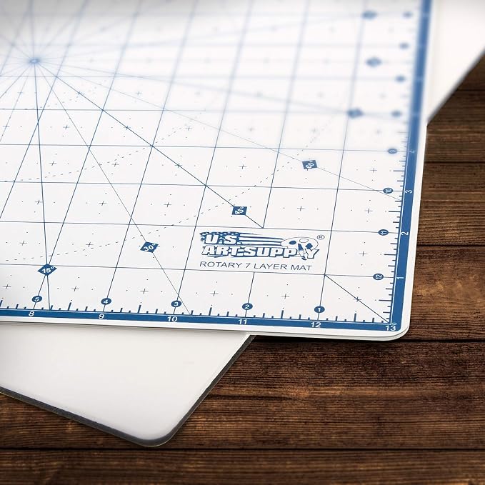 U.S. Art Supply 14" x 14" Self-Healing Cutting Mat 7-Ply - Image 6