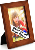 RPJC 4x6 inch Picture Frame Made of Solid Wood High Definition Glass by RPJC