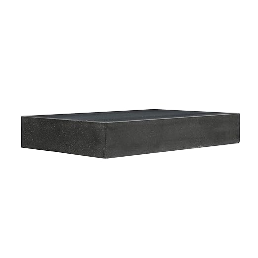 HHIP 4401-1812 Black Granite Surface Plate, Grade A, Ledge 0, 18" Length x 12" Width x 3" Height, +/000050" Accuracy, 80 lb. Weight