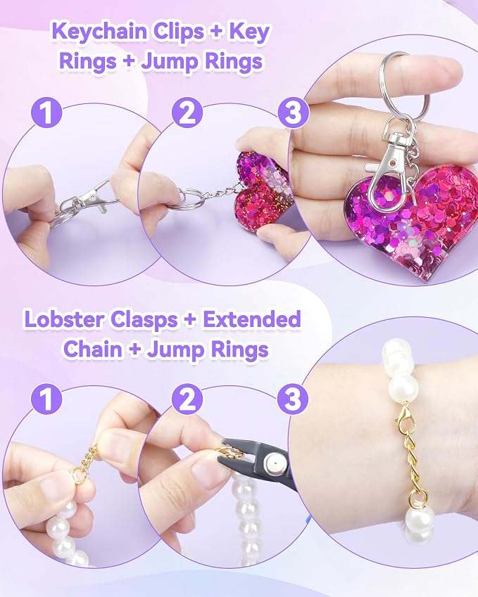 990PCS FIVEIZERO Keychain Making Kit - Image 4