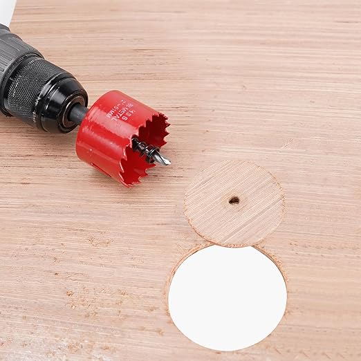 HYCHIKA 2 Inch/51mm Hole Saw,Bi-Metal Cutter Hole Max Cutting Depth 32mm with 1 Arbor Drill Bit for Wood Cutting Cornhole Plastic Drywall Boards Fiberboard