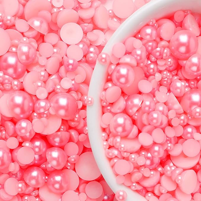 5600PCS Half Round Pearls Flatback Imitation Pearls - Image 3