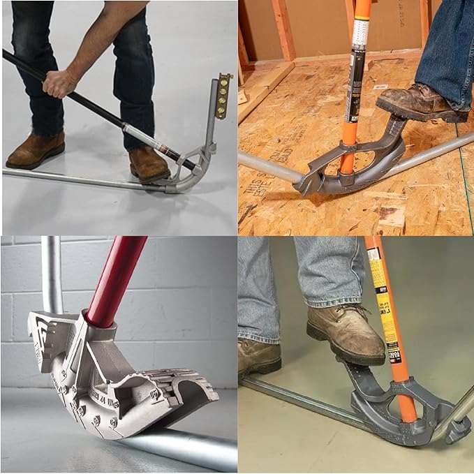 Conduit Hand Bender Tool for 1inch EMT and 3/4 inch Rigid Pipes.8 Degree Inside Radius.(Aluminum)