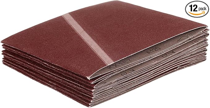 HARFINGTON 8 x 19 Inch Sanding Belts, 12 Pcs 120 Grits Aluminum Oxide Abrasive Belt Sander File Belt for Woodworking, Metal Polishing, Knife Sharpener