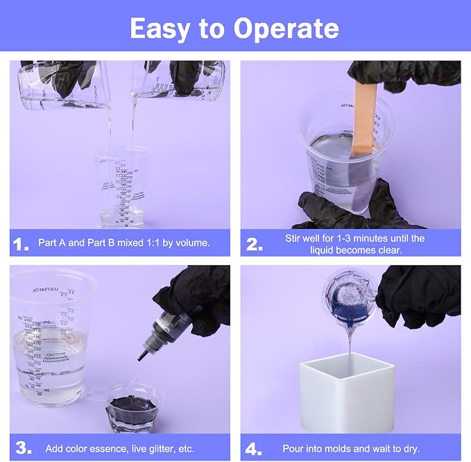 KISREL Epoxy Resin Kit for Beginners, Resin Kit - Image 4