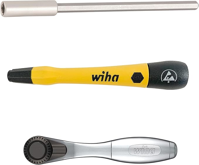 Wiha 75965 65 Piece System 4 ESD Safe Master Technician Ratchet and MicroBits Set