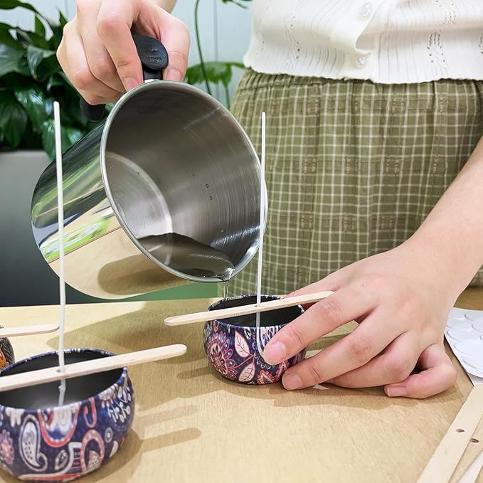 60oz 1.8L Candle Making Pouring Pot Wax Melting Pot and Spoon 304 Stainless - Image 8