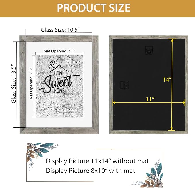 Califortree Gray 11x14 Picture Frame - Image 5