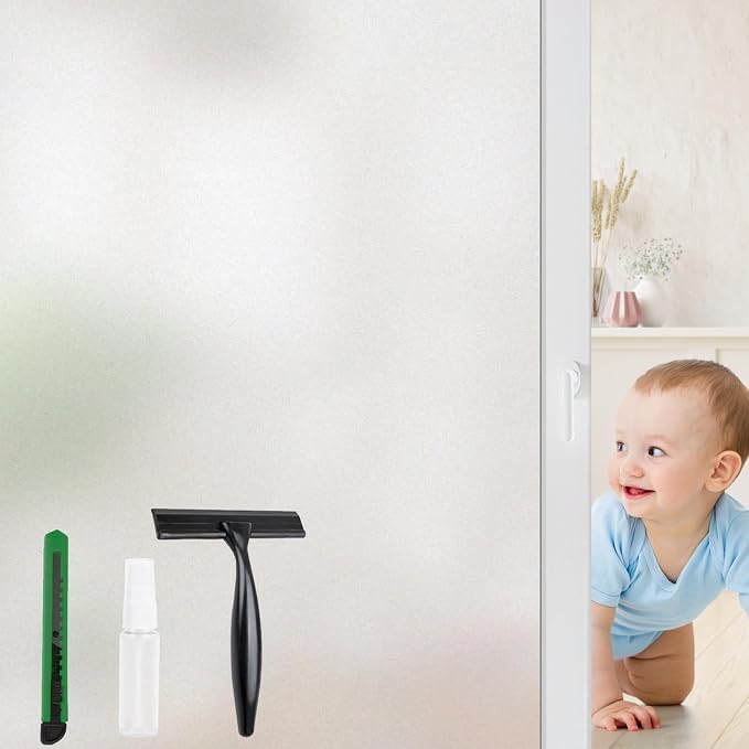 STATINT Frosted Glass Window Film Privacy Sun Blocking UV Protection Window by STATINTWINDOWFILMS