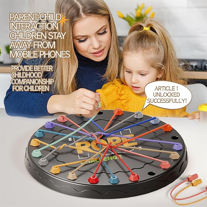 lartoys Rope Untangling Puzzle Game, Educational Strategy Board Game - Image 5