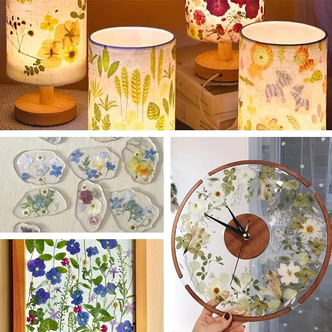80Pcs Pressed Flowers, Dried Flowers Natural Pressed Flowers Bulk - Image 4