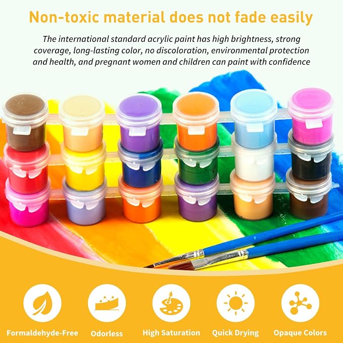 Paint by Numbers Kit for Adults, Poppy Paint by Numbers, Flowers Crafts for - Image 6