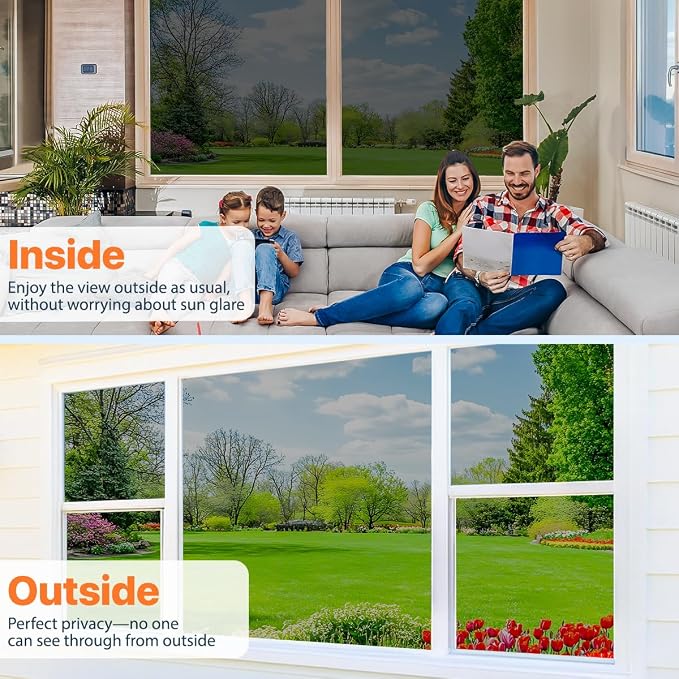 One Way Window Privacy Film Reflective Window Tint - Image 4