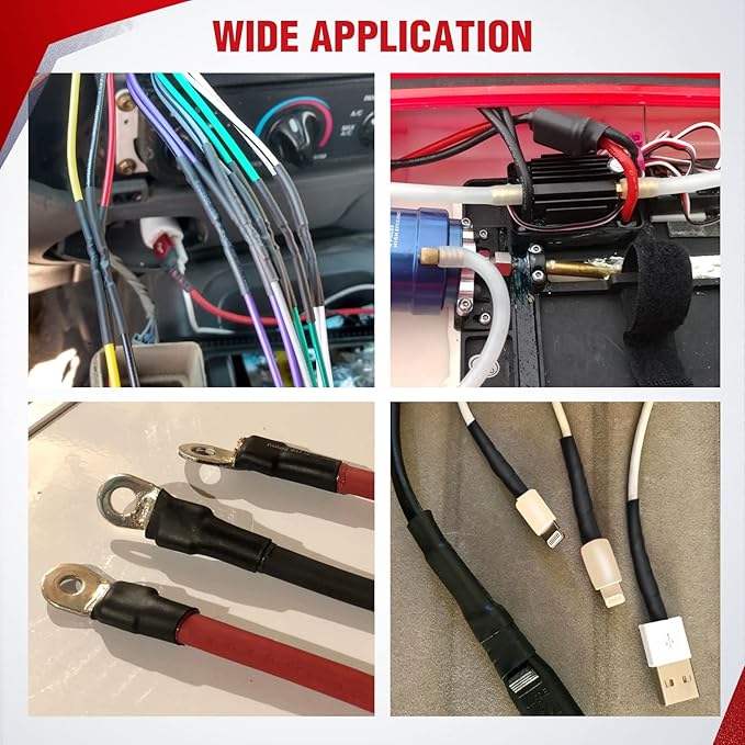 Nilight 650pcs Heat Shrink Tubing Kit-3:1 Ratio Electrical Wire Cable Sleeve Wrap Tube Assortment Flame Retardant Waterproof Insulation Protection