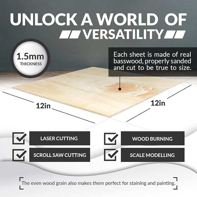 Basswood Sheets for Crafts - Image 5
