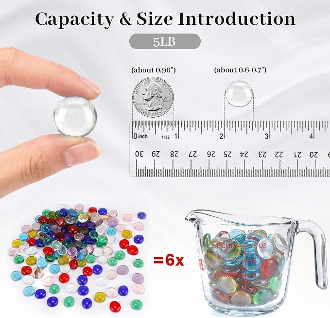 FUTUREPLUSX 5 Lb Flat Glass Beads - Image 2