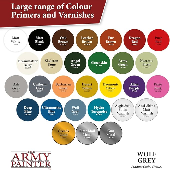 The Army Painter Colour Primer Wolf Grey, 400 mL Acrylic Spray Primer, Spray - Image 6