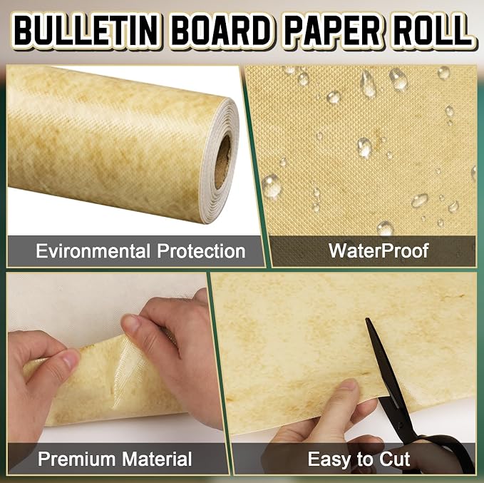 Inkspire Parchment Bulletin Board Paper Roll, 14.8FTx47IN Large Reusable - Image 3