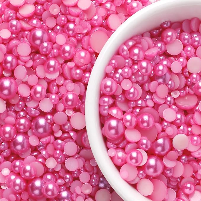 5600PCS Half Round Pearls Flatback Imitation Pearls - Image 3