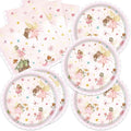 40Pcs Fairy First Birthday Decorations Fairy Plates and Napkins Birthday Party by Unknown