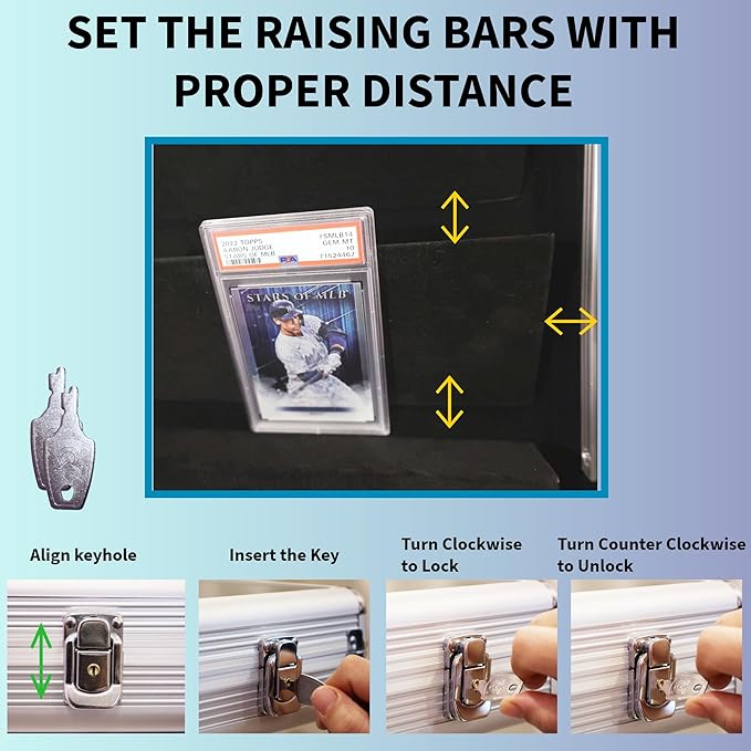 Professional Large Card Display Case | 34 x 22 inches | Tabletop TradeShow - Image 4