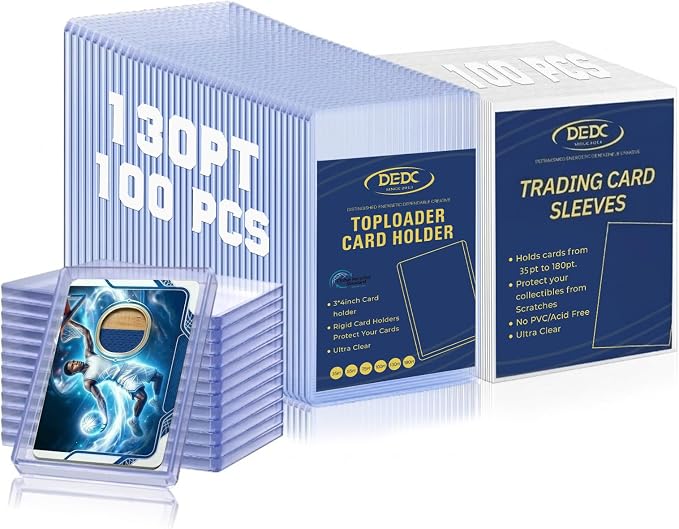 DEDC 100 Top Loaders Thick Card Load Holder Storage by DEDC