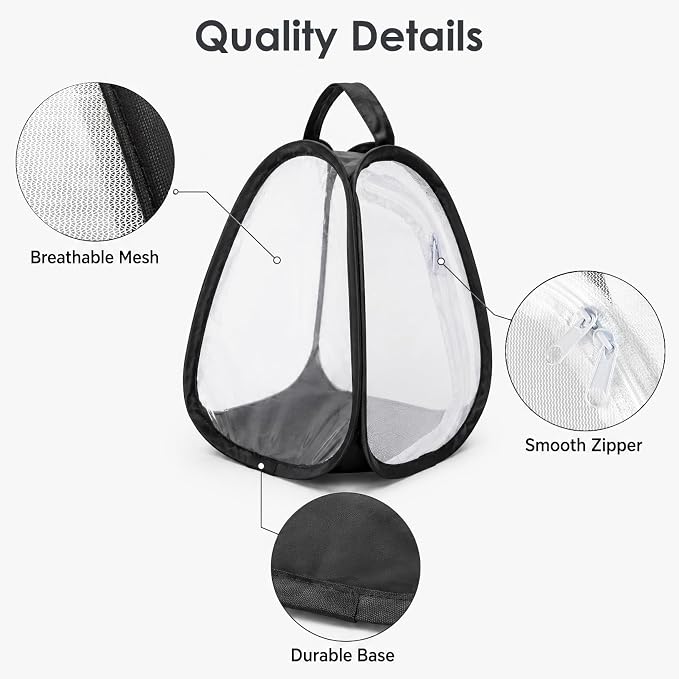 Kingrol 2 Pack Collapsible Insect & Butterfly Habitat Cage, Pop-Up Mesh - Image 3