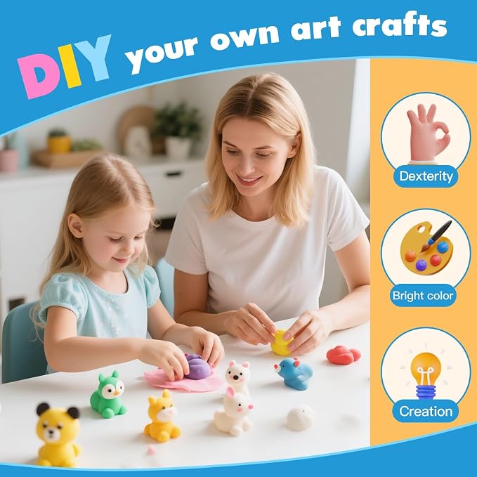 48 Colors Air Dry Modeling Clay - Image 5