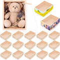 Thyle 18 Pcs Unfinished Wood Display Boxes by Thyle