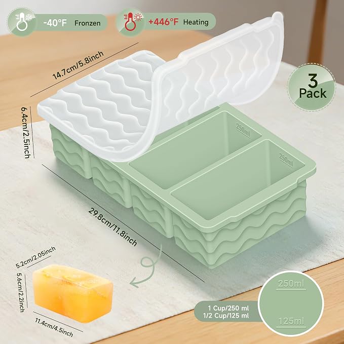 3-Pack Silicone Freezer Trays - Image 6