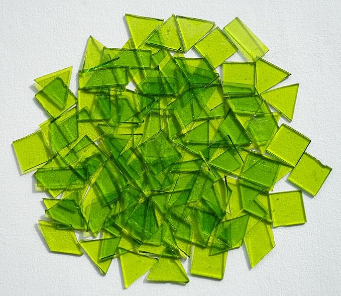4 Shapes Large Transparent Mosaic Tiles by Unknown