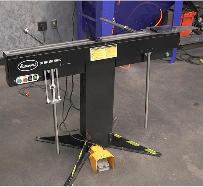 Eastwood 48 Inch Electro Sheet Metal Brake | Professional 6 Tons Powerful Magnetic Metal Sheets Bender and Folding Tool | Single Phase 220V with Foot Pedal Controller | Includes 9 Pcs Clamp Bars