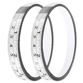 Adhesive Measuring Tapes,Steel Self Tape Measure,1/2" Wide Imperial & Metric Ruler Sticker, Stick On Table Saw and T Track for Woodworking, Drafting (White, Right to Left 78" 2PCS)