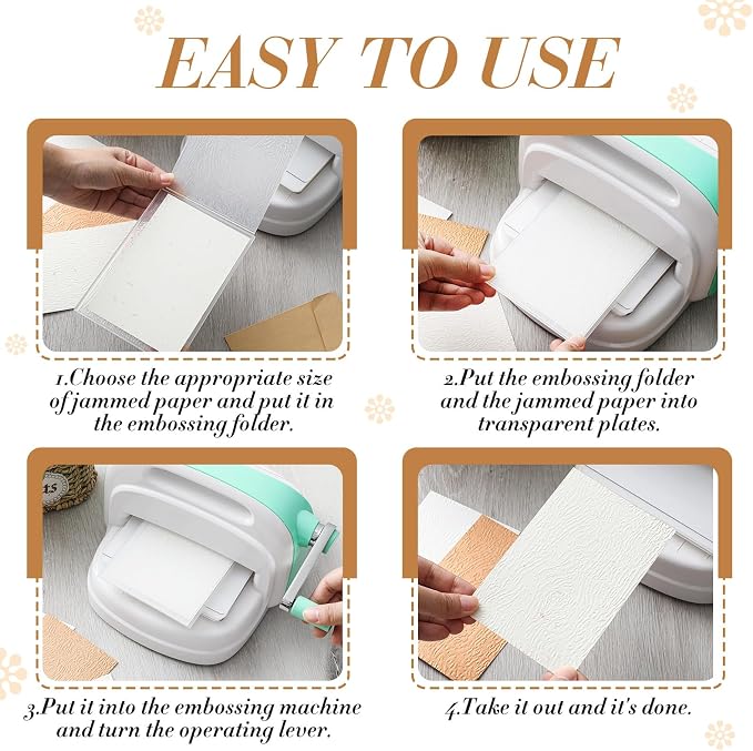 Geiserailie 1 Pcs Embossing Folders 2d/3D Embossing Machine Template Paper Card - Image 3