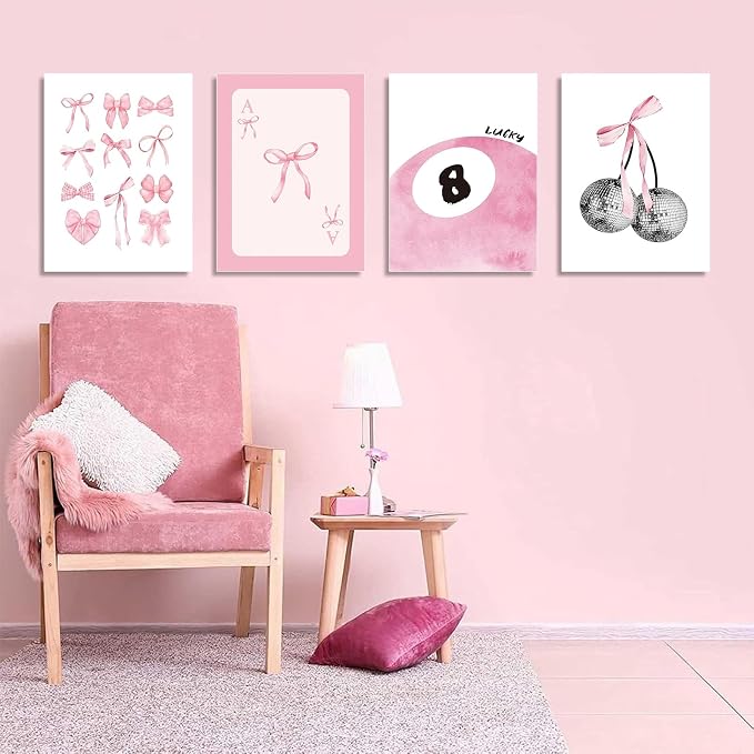 4 Pack Pink Coquette Diamond Art Kits - Image 2