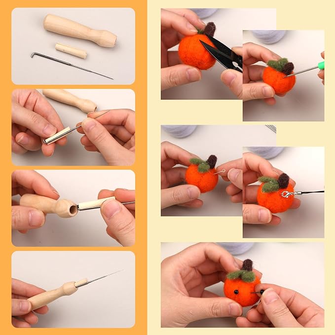 SOCNITC 45 Colors Needle Felting Kits - Image 5