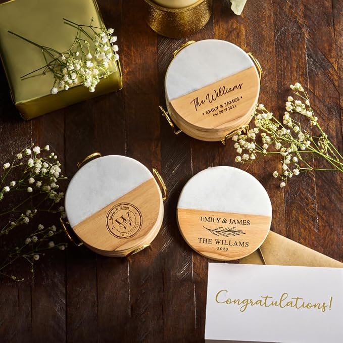Personalized Coasters, Wedding Gift - Image 7