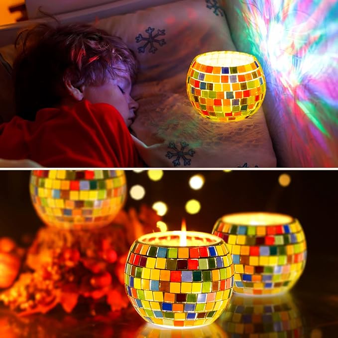 Glass Mosaic Candle Holder Kit - Image 6