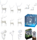 Woohome 12 PCS Mini Elk & Mushroom Resin Casting Moulds, 3D Art Craft Supplies by Woohome