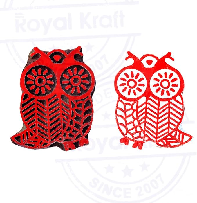 Royal Kraft Wooden Stamps DIY Fabric, Henna Printing Blocks THDtag005 - Image 4