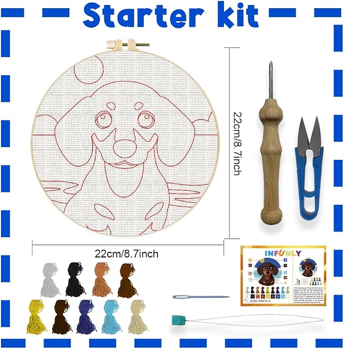 INFUNLY Dachshund Punch Needle Kits - Image 2