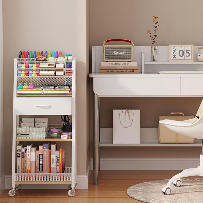 Homsorout 3 Tier Rolling Cart - Image 6