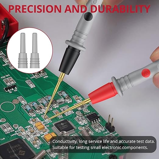 BINTA Multimeter Test Leads Kit for Home DIY, Electrical Test, Car Maintenance, Test Leads Kit with Replaceable Test Probes, Alligator Clips, Insulated Cap, Wrench CATIII 1000V 20A