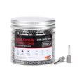 HKS 1000PCS Wire Ferrule Connectors - AWG 18-1.0mm² Copper Barrel Pin Cord Ends Insulated Ferrules Terminals - E1008 Grey