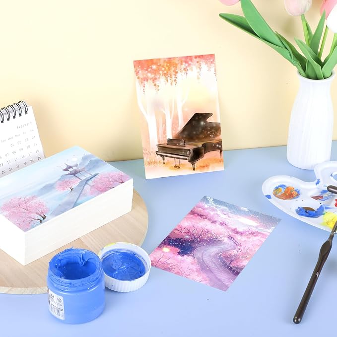 120 Sheets Watercolor Paper Bulk, 140 lb/300 GSM White Cold Press Paper Water - Image 5