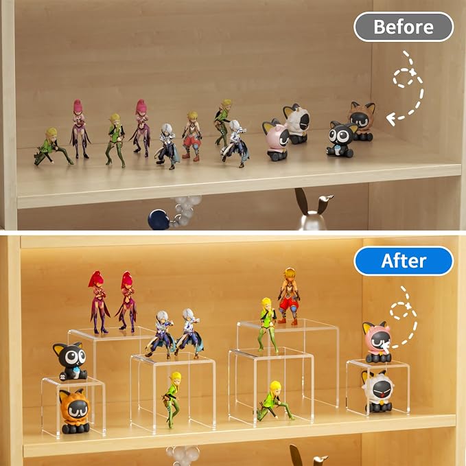 NIUBEE 2 Set Acrylic Risers Display - Image 5