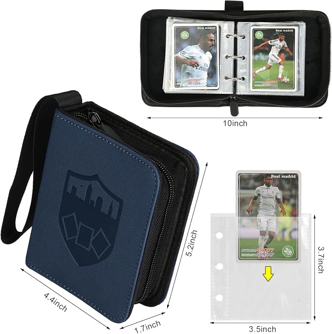 GERMUN Mini Card Binder 1 Pocket, 80 Pockets Trading Card Binder, Premium Small - Image 2