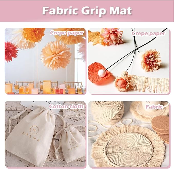 HTVRONT Fabric Grip Cutting Mats, 2 Pack Cutting Mat 12x12 Compatible - Image 3