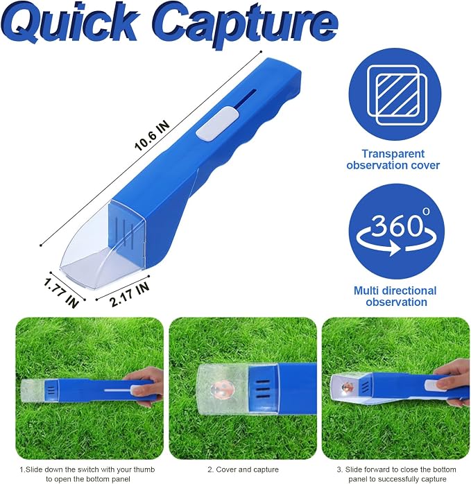 2Pcs Small Animals Catcher Quick Release Humane Catching Tool Clear Contactless - Image 4